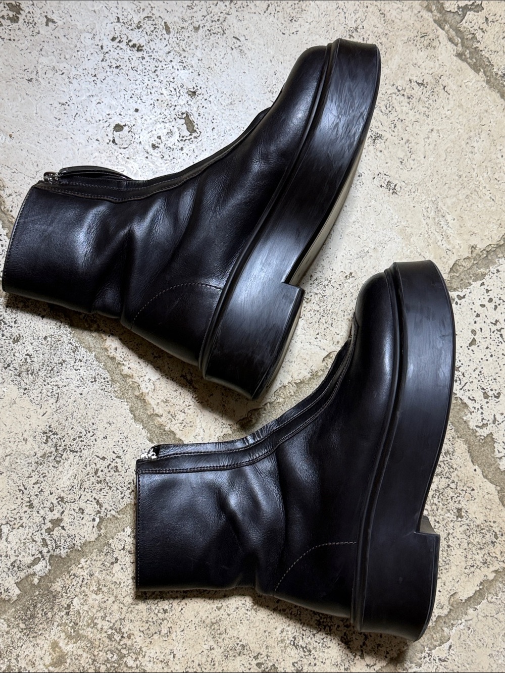 The Row Zipped Booties Size 38 1/2 In Great Pre-Loved shape 👢 - Picture 10 of 15